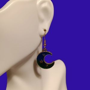 Moon & Stars Dangle Earrings